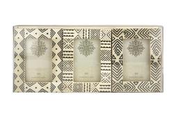 Patterned Three Photo Frame