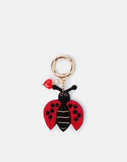 Love Bug Bag Charm Red